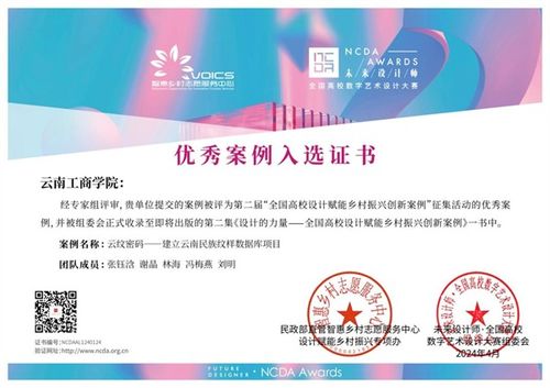 云南工商学院荣膺全国高校设计赋能乡村振兴志愿服务先进单位